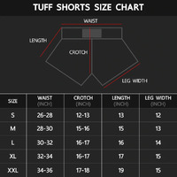 TUFF - White War Elephant Thai Boxing Shorts - Extra Extra Large