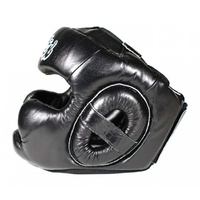FAIRTEX - Diagonal Vision Sparring Headguard/Lace Up (HG13) - Black/Medium