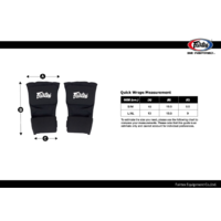 FAIRTEX Quick Wraps (HW3) - Black/Small/Medium