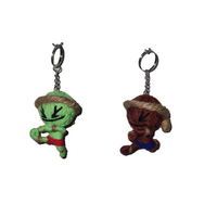 Keyring - Mini Muay Thai Man - Blue
