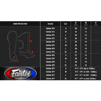 FAIRTEX - Pro Style Double Padded Shin Guards (SP3) - Small 