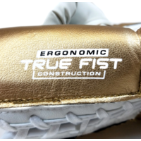 RIVAL BOXING - RS100 Professional Sparring Gloves - White/Gold-16oz