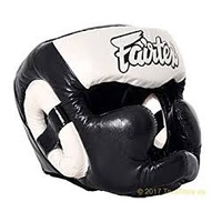 FAIRTEX - Diagonal Vision Sparring Headguard/Lace Up (HG13) - Black/Medium