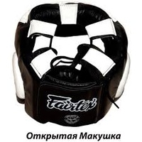 FAIRTEX - Diagonal Vision Sparring Headguard/Lace Up (HG13) - Black/Medium