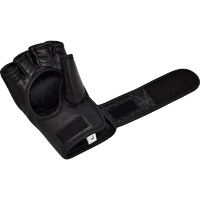 RDX - Leather Training MMA Gloves - Black/Small