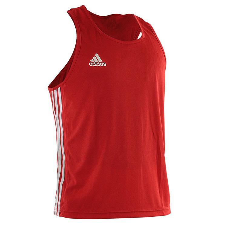 ADIDAS - Base Punch AIBA Approved Boxing Singlet - Red/Extra Large 