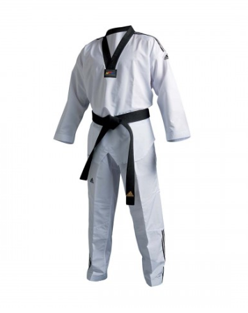 ADIDAS - Fighter III With Stripes Taekwondo Dobok/Uniform - WT Approved - 200cm