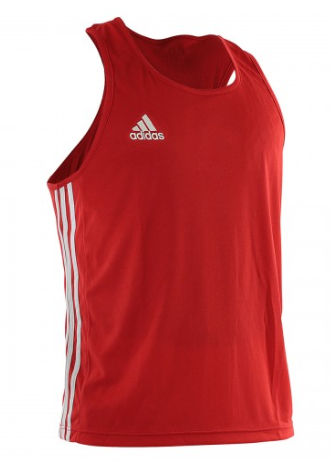 ADIDAS - AIBA Approved Boxing Singlet - Red/Extra Small 