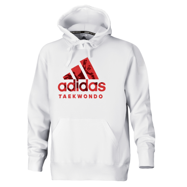 ADIDAS - Badge of Sport Taekwondo Hoodie - White/Red