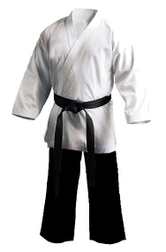 ECONOMY - Salt n Pepper Karate Gi/Uniform - Size 00000/90cm