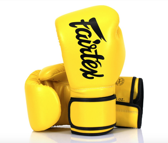 FAIRTEX - BGV14 Microfibre Boxing Gloves (BGV14) - Yellow/14oz 