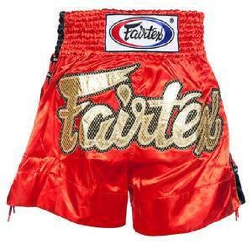 FAIRTEX - Red Lace Muay Thai Boxing Shorts (BS0602) - Extra Large