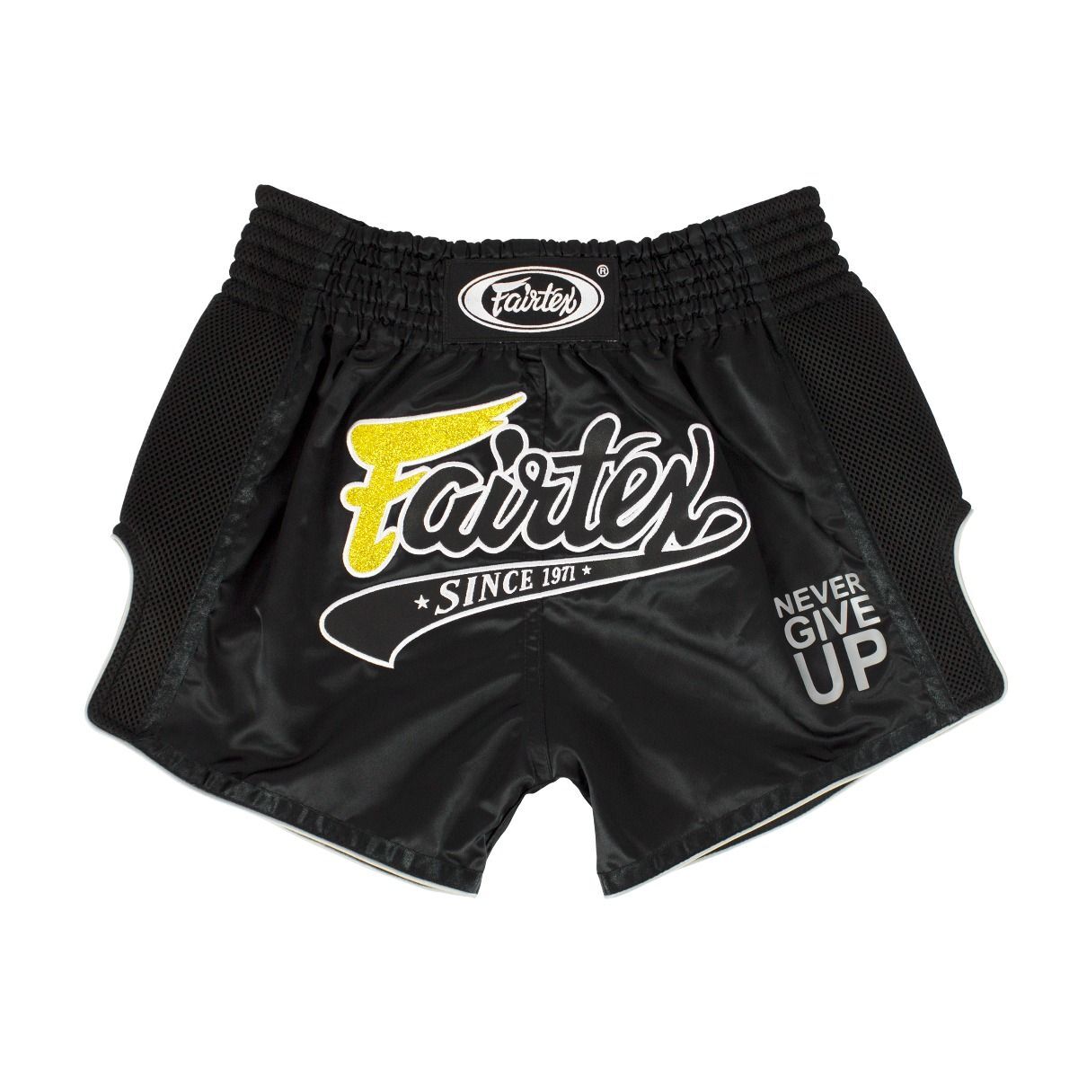 FAIRTEX Black Slim Cut Muay Thai Boxing Shorts (BS1708) - Extra Extra Large
