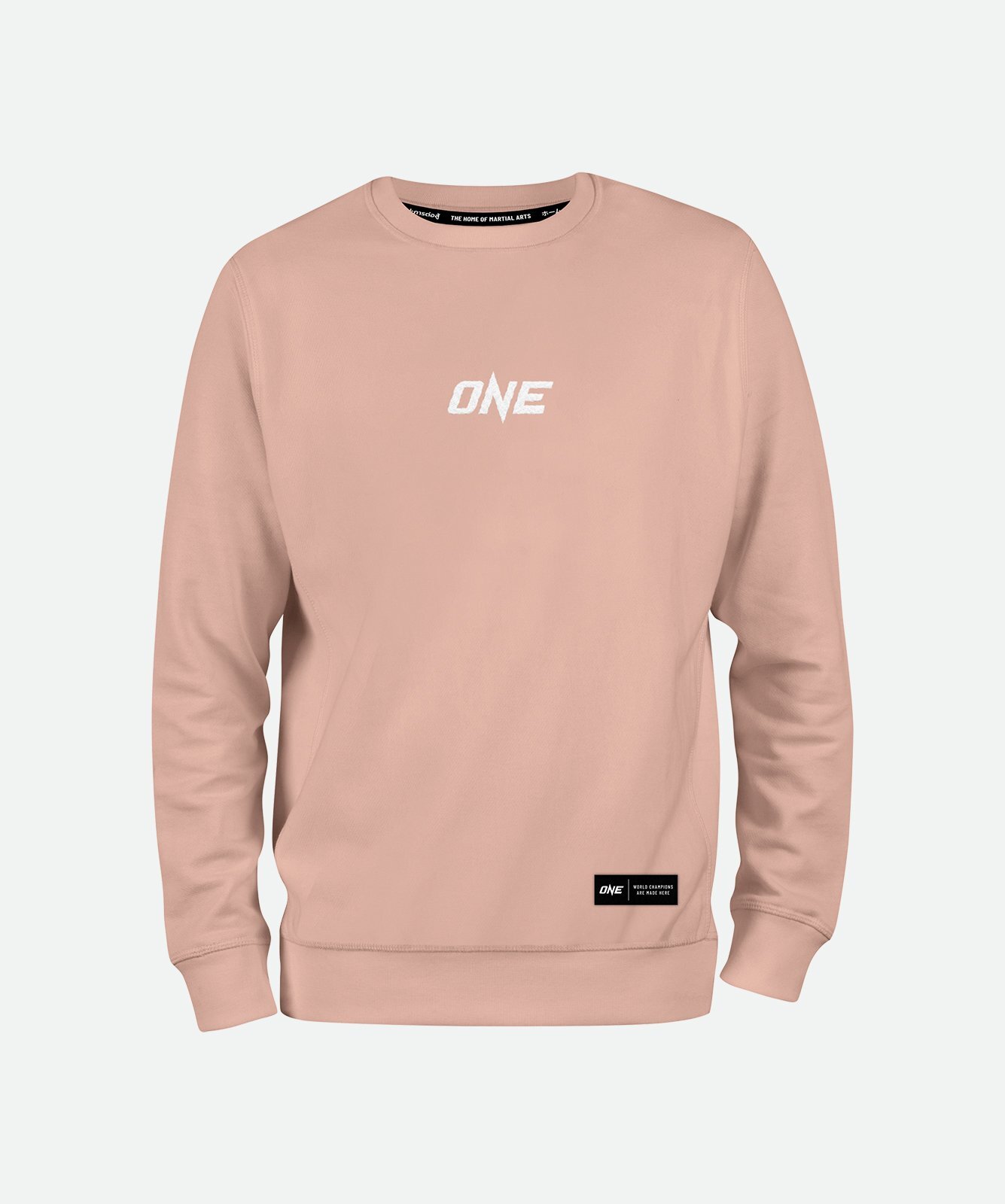 ONE Peach Pink Signature Logo Sweatshirt - Extra Small