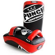 PUNCH - Curved Thai Pads - Red/Black