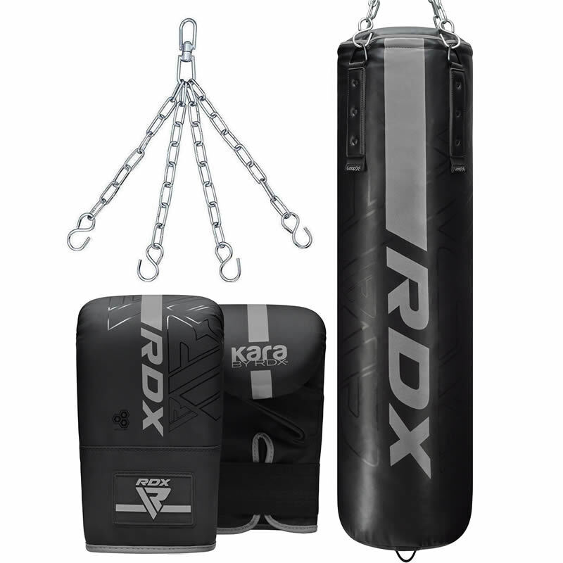 RDX - F6 Kara 3pc Punching Bag - Silver - 4ft