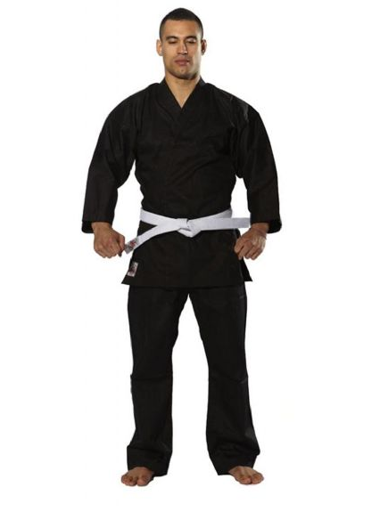 RISING SUN - 10oz Tanto Karate Gi/Uniform - Black/Size 1 
