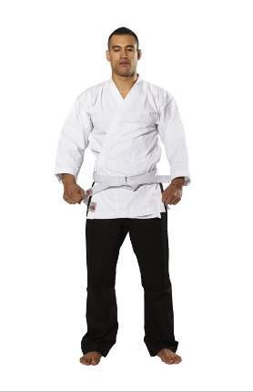 RISING SUN - 8oz Gengi Karate Gi/Uniform - Salt n Pepper - Size 7