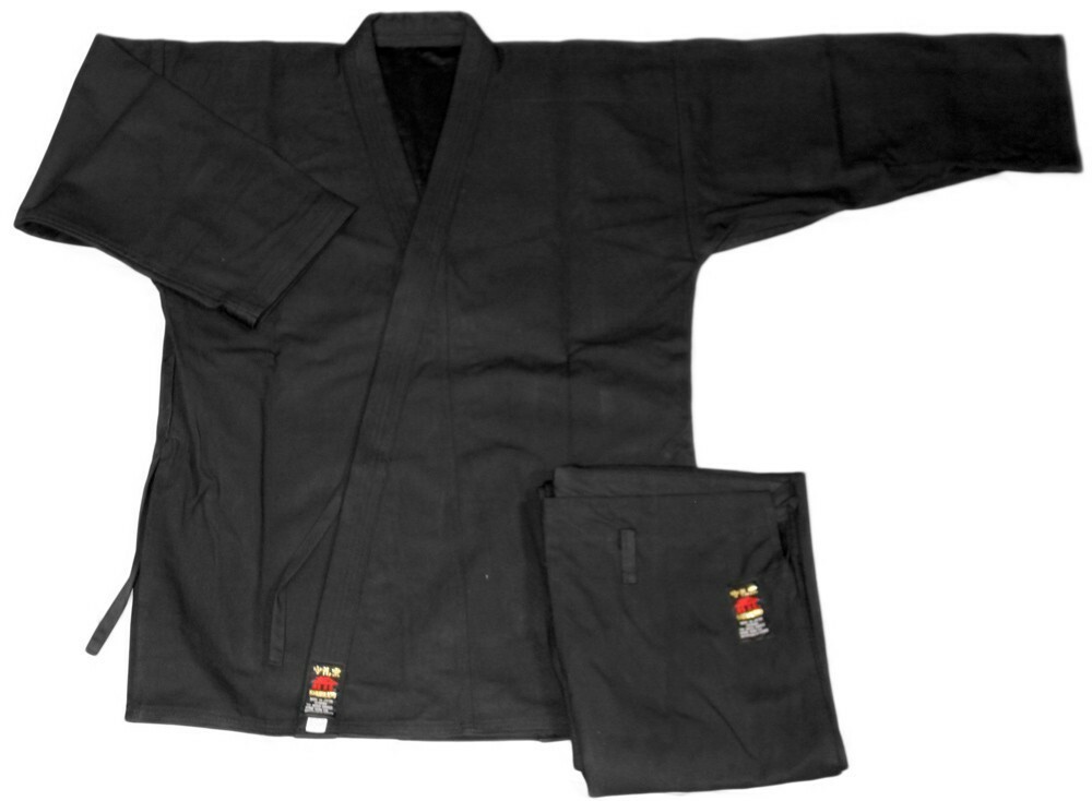 SHUREIDO - Karate Gi/Uniform (KB10) - Black Canvas - Size 4 