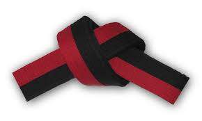 MSA - Martial Arts Belt - Red/Black - Size 6/320cm 
