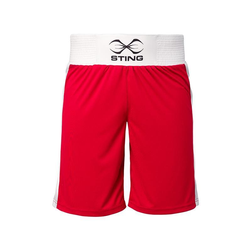 STING - Mettle Junior AIBA Approved Boxing Shorts - Red/10