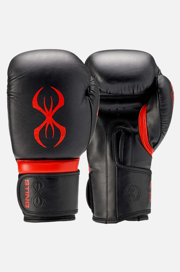 STING - Armapro Boxing Gloves - Black/Red - 10oz