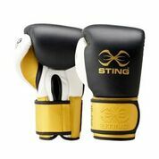 STING - Evolution Bag/Fight Glove - Black/Gold-10oz-Velcro