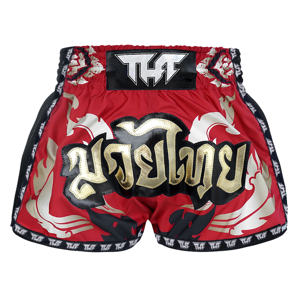 TUFF - Red Yantra Retro Muay Thai Shorts - Small