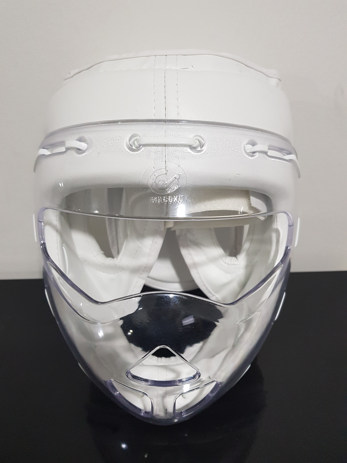 WACOKU - PU Head Gear/Guard - Attached Face Mask - Medium