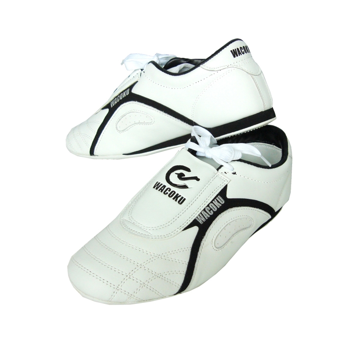 Martial arts shoes black with white stripes outlet