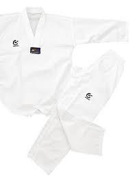 WACOKU - White V Ribbed TaeKwondo Dobok/Uniform - WT Approved - 000/120cm