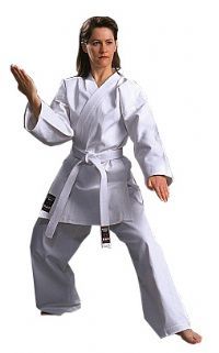 WARRIOR - Silver Label Karate Gi/Uniform (Elastic Waist) - White - Size 7/200cm