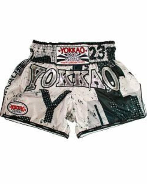 YOKKAO - CarbonFit Shorts - WHITE/GREY URBAN - Small