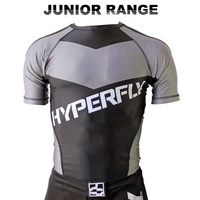 HYPERFLY - Kids Rash Guard - Short Sleeve/Grey