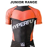 HYPERFLY - Kids Rash Guard - Short Sleeve/Orange