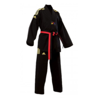 ADIDAS - Black/Gold Stripes Taekwondo Dobok/Uniform