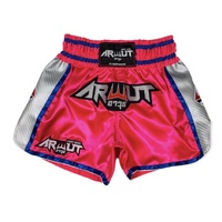 ARWUT - Carbon Edition Muay Thai Shorts - Pink/Silver