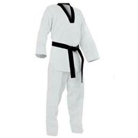 CSG - Black V Ribbed Taekwondo Dobok/Uniform
