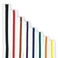 CSG - Martial Arts Belt - White with Coloured Stripe