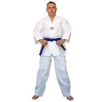 ECONOMY - White V Non-Ribbed TaeKwondo Dobok/Uniform