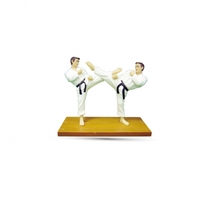 Taekwondo Fighting Figurine