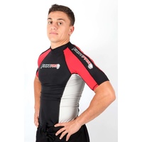 FIGHT PRO Mens Rash Guard Red/Black