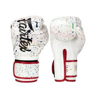 FAIRTEX - White Painter Boxing Gloves with Red Piping (BGV14PT)