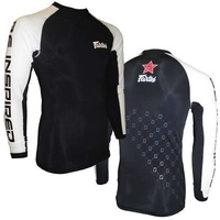 FAIRTEX - Long Sleeve Rash Guard - Black/White (RG1)