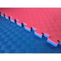 Martial Arts Jigsaw Mat - 30mm - 5 Stripe Finish - Red/Blue