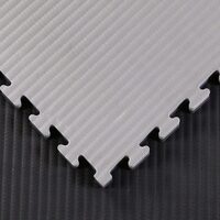 Martial Arts Jigsaw Mat - 40mm - Tatami Finish - Black/Grey