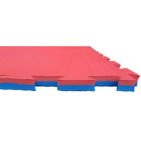 Martial Arts Jigsaw Mat - 40mm - Tatami Finish - Red/Blue