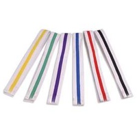 MSA - Martial Arts Belt - White with Colour Stripe