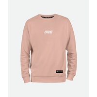 ONE Peach Pink Signature Logo Sweatshirt