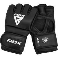 RDX - 4oz Open Thumb MMA Gloves - Black/Medium